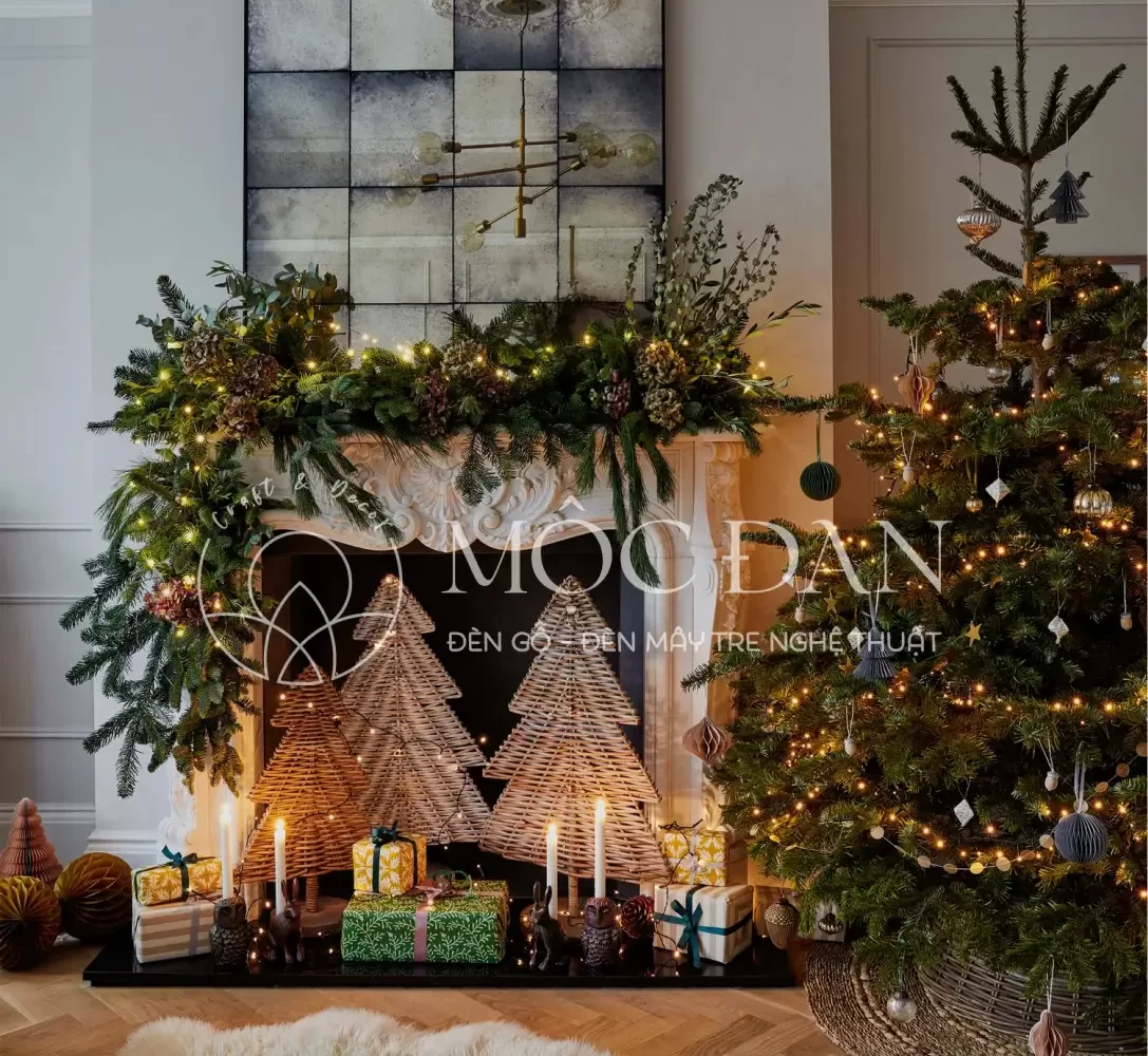 Cung Moc Dan Decor len y tuong trang trí Giang Sinh vui tuoi am ap