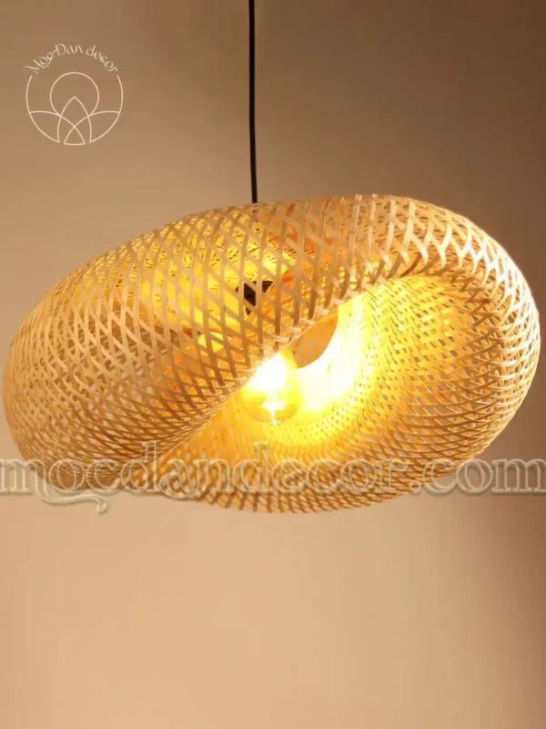 Đèn mây tre decor nhà hàng