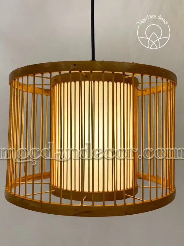 Đèn mây tre đan Mộc Đan Decor 90 Đèn mây tre bánh xe Mộc Đan Decor