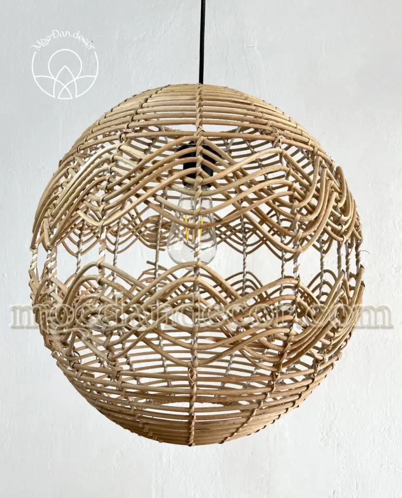 Các Mẫu Đèn Mây Tre Đan Phổ Biến Nhất Hiện Nay 9 đèn mây tròn treo thả tầng