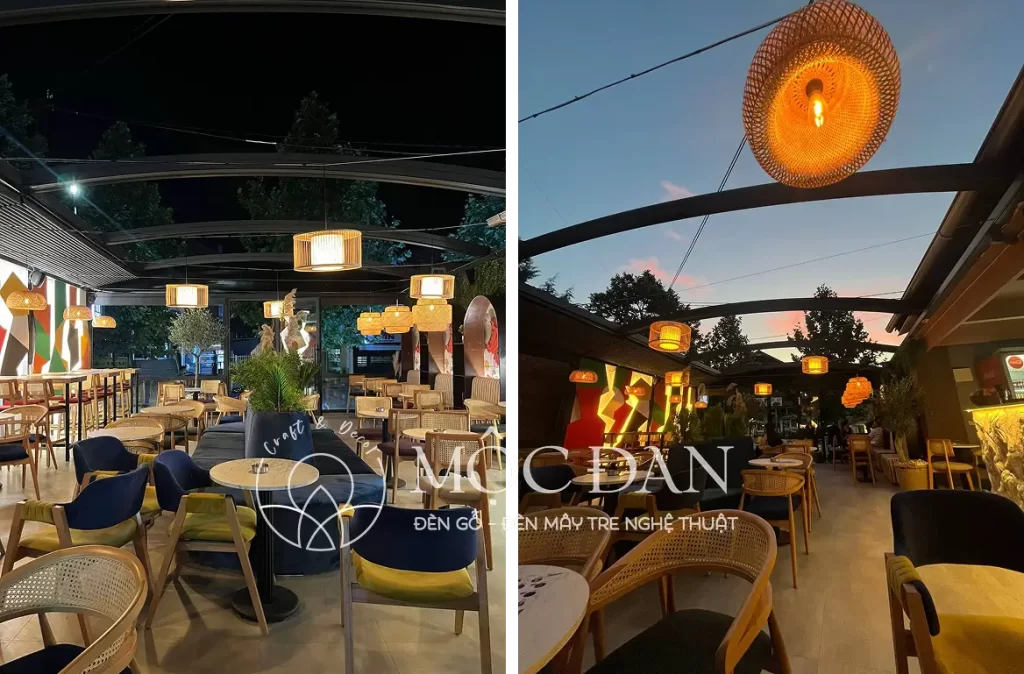 moc dan deco den tran tri quan cafe