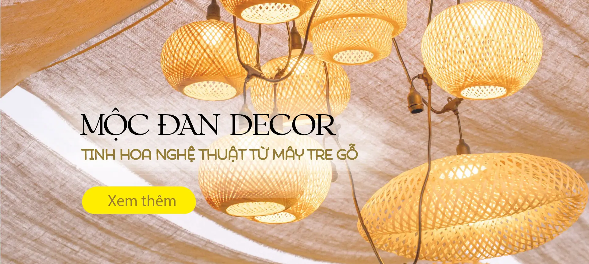 Đèn mây tre đan Mộc Đan Decor 57 Den may tre la cua Moc Dan Decor