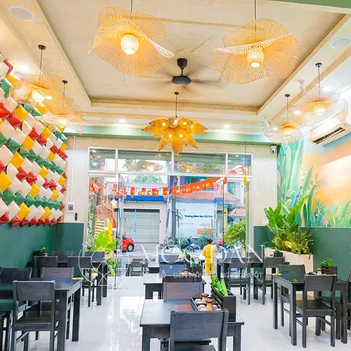 Đèn trang trí mây tre đan giá rẻ