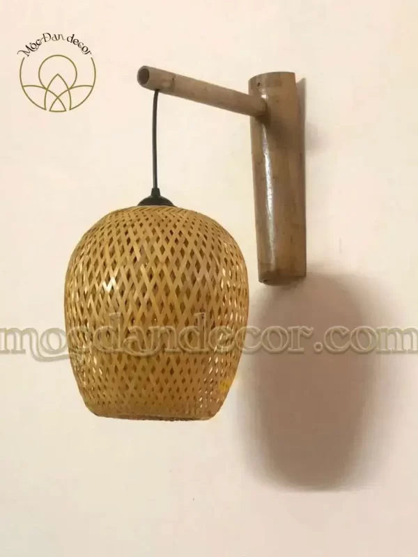 Đèn tre ốp tường hình quả táo 26 MDNCT002 1